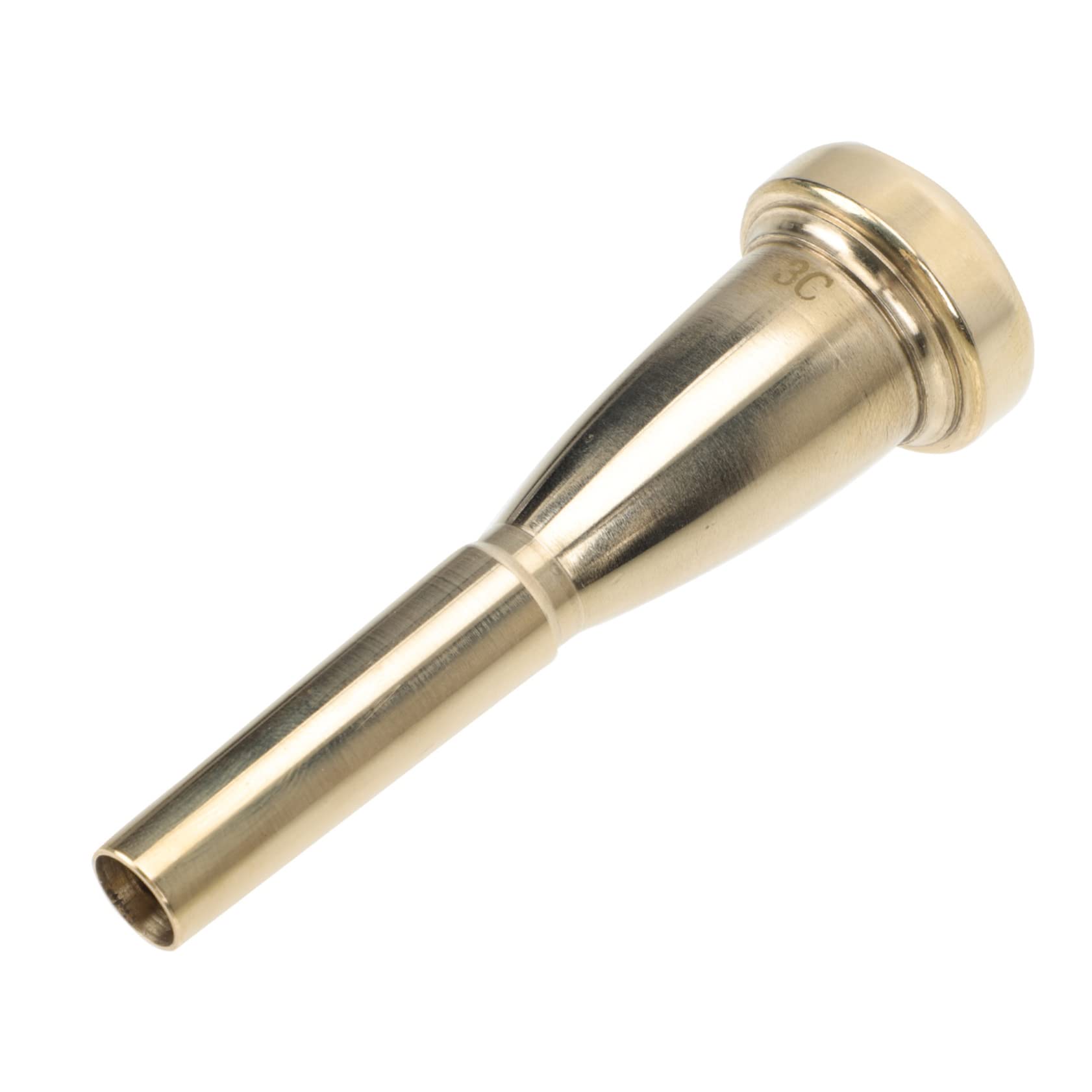 CIMAXIC Replacement Part for Your Trumpet 3c Metal Alloy Trumpet Mouthpiece Gold Tone Comfortable Sturdy Suited for Levels