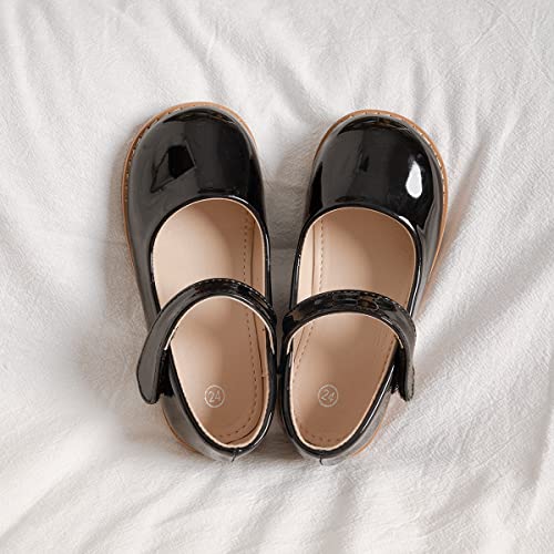 Toddler Girls Mary Jane Flat School Uniform Princess Dress Shoes Casual Slip on Ballet Flats3
