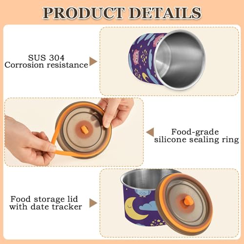 Envase para café DOMIKING acero inoxidable 900 ml miniatura 4
