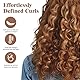 Heatless Curls Band Schwarz Overnight Curls Locken Ohne Hitze Lockenband,Einfach zu Bedienen,mit Haarring und Haarklammer,DIY-Frisur,für Lange und Kurze Haare Geeignet