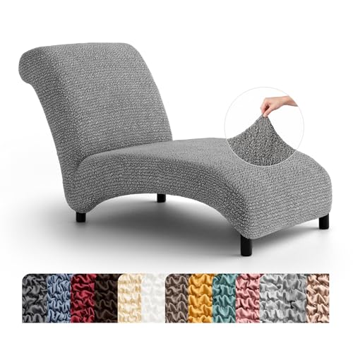 PAULATO BY GA.I.CO. PAULATO BY GA.I.CO. Stretch Chaise Lounge Slipcover 1-Piece Non-Slip – Soft Elastic Lounge Chair Covers – Furniture Protector Washable - Ash (Without Armrest 24"-40" Wide) sold by Mamma Mia Covers - Amazon