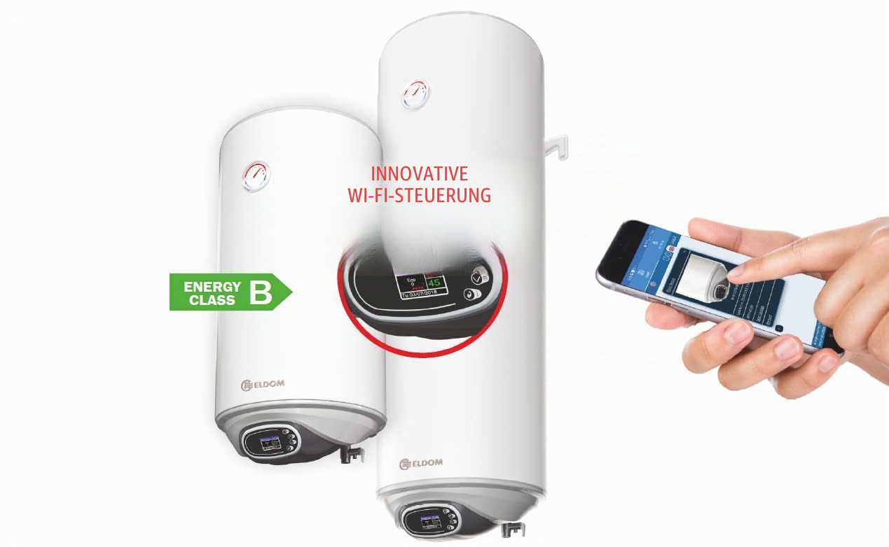 ELDOM FAVOURITE 50 liter Warmwasserspeicher 2 kW. Wi-Fi