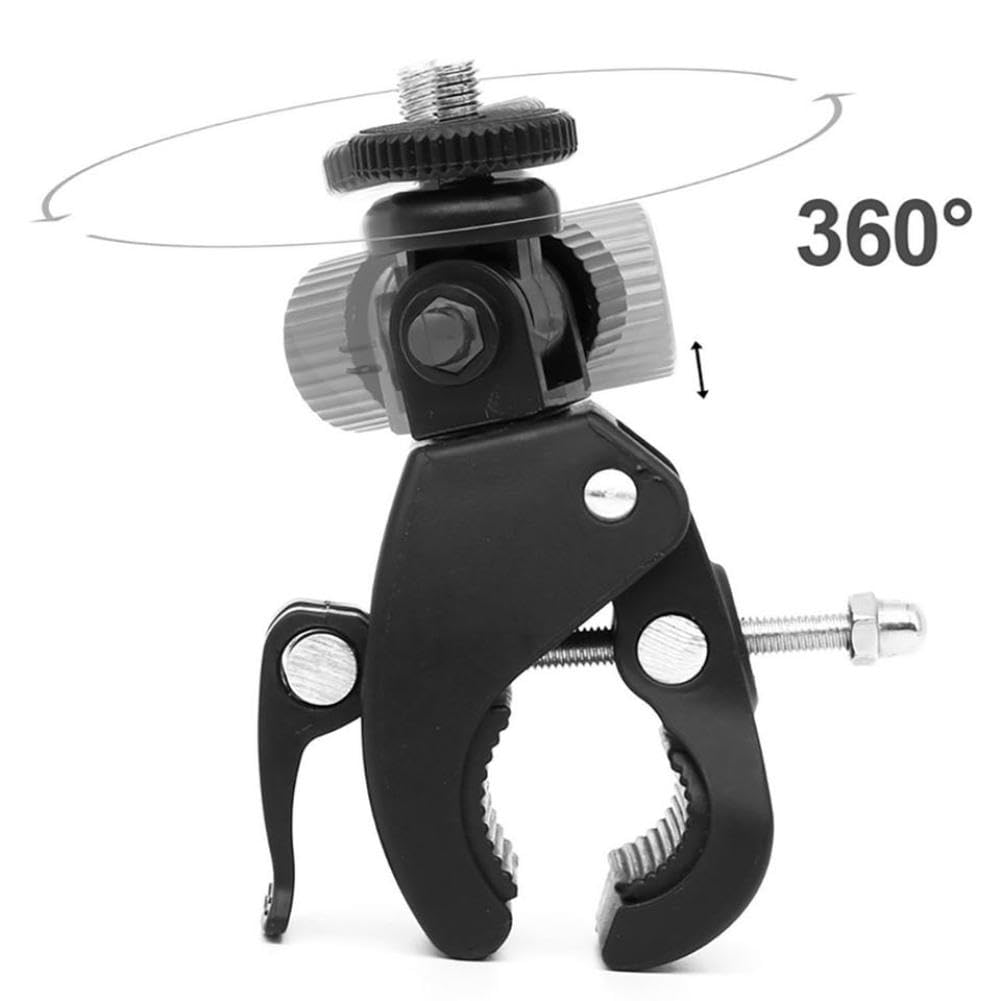 Soporte de Trípode con Abrazadera de Tornillo para Cámara Deportiva Montura de Bicicleta Compatible con Monturas Universales de Cámara