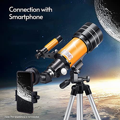 Andoer Telescópio astronômico om tripé, Telescópio monocular para crianças iniciantes de 15 x 150 x