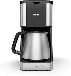Cafeteira Philco PCF40C Inox 40 Cafezinhos 1,6L 950W Preto 127V