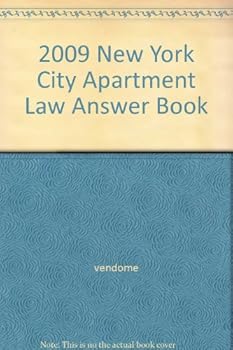 Hardcover 2009 New York City Apartment Law Answer Book