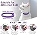 Aurevoen Cat Pheromone Calming Collar, 6-Pack Calming Collar for Cats – Adjustable 15″, 60-Day Lasting Stress & Anxiety Relief, Helps Reduce Noise Fear, Scratching & Separation Anxiety (Pruple)