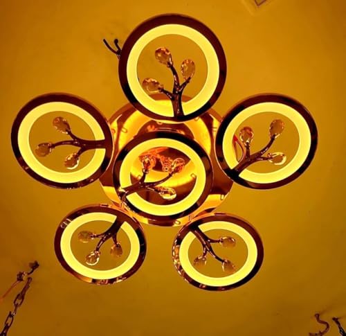blissbells Modern LED Ring Ceiling Light – Designer Flush Mount C...