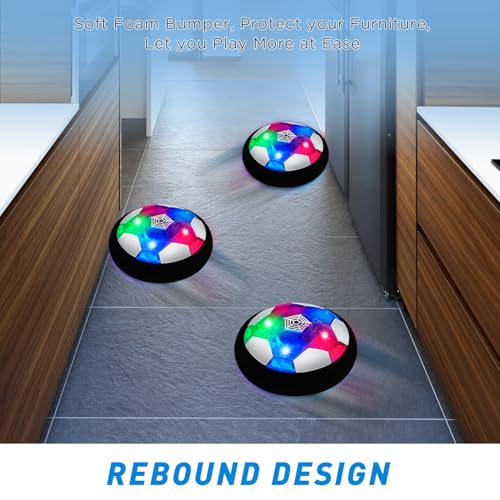 image for Toyk LED Hover Soccer Ball Boy Toys, Air Power Kids Training Ball Play