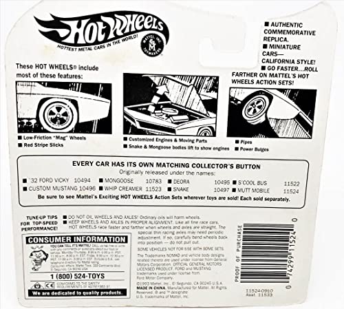Hot Wheels 1993 Vintage Collection Exclusive Series II Mutt Mobile miniatura 3