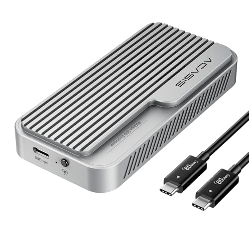 ACASIS 80Gbps M.2 NVMe SSD 外付けケース シルバー 51PeaI2iYjL.jpg