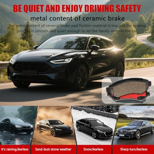 Image of D699 Front Ceramic Brake Pads Kit Fit For Oldsmobile Aurora 1997-1999, For Aurora 2001-2003, For Intrigue 1998-2002, For Silhouette 1997-2004, For Chevrolet Impala 2000-2005