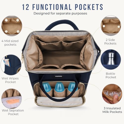 MAMMA Diaper Bag for Mothers for Travel, Baby Bag for Mother 520 g - Image 5