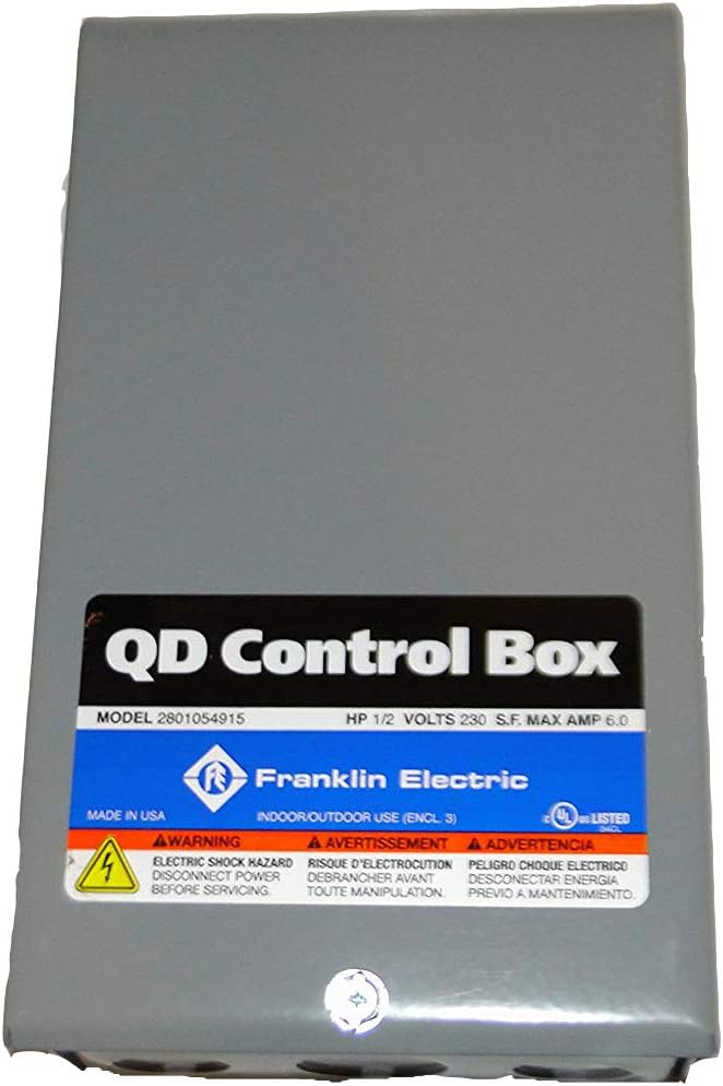 GOULDS CentriPro 1 HP 230V CONTROL BOX SUBMERSIBLE WATER WELL PUMP