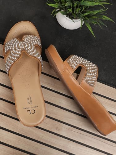 Image of Carlton London Women Comfortable Fashion Sandal for Daily use, Office use, Casual use