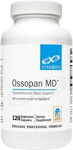 XYMOGEN Ossopan MD - Apoya la fuerza ósea + la salud ósea - Suplemento de calcio con hidroxiapatita microcristalina, fósforo, vitamina D3 y malato