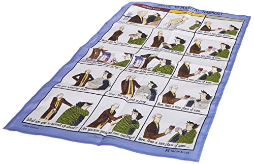 Tottering By Gently Printed Cotton Linen Humourous Tea Towel - Guide To Marital Harmony by Tottering By Gently