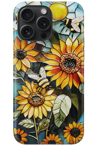 DorisMax for iPhone 16 Pro Case - Wireless Charging - Cute Wildflower