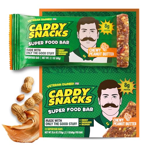 Caddy Snacks Chewy Peanut Butter – Healthy Snack Bars |