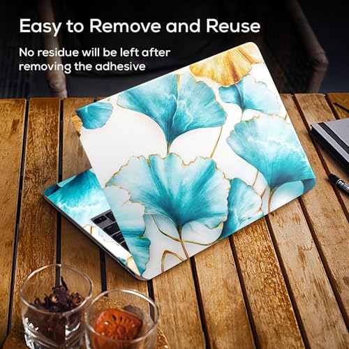 Image of Galaxsia Floral D18 Full Body Vinyl Laptop Skin /Sticker /Cover Upto 15.6 Inches Laptops Laminated-Removable-HD Quality Compatible for Hp-Dell-Sony-Lenovo-Asus etc.(15x10 Inches)