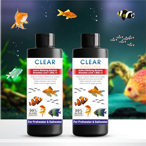 Image of Beyond Fill Automatic Fish Tank Cleaner Liquid | Cloudy Water Remover for Crystal Clear Aquarium Water | Algae Remover |Buy 1 Get 1 Free(100ML Each)