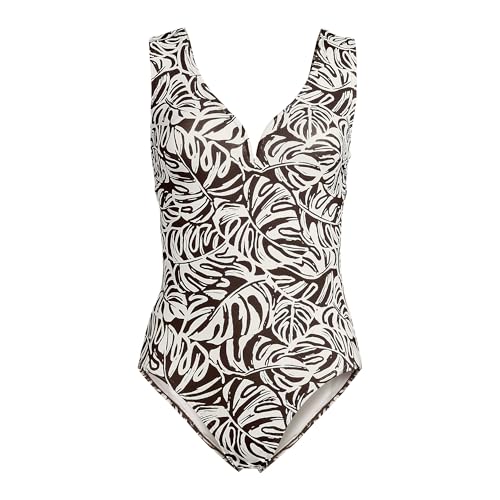Lands' End Women's Sculpting Suit Sweetheart V-Wire High Leg One Piece Swimsuit3