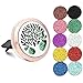 GVRPV Aromathérapie Or Rose Diffuseur D'huiles Essentielles Diffuseur Automatique Clip De Ventilation en Acier Inoxydable Petite Boîte Pendentif Aromathérapie-2