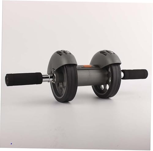 Miniatura 5 de BESPORTBLE Rueda con rebote automático 2 ruedas abdominal para fitness almohadilla de rodillas incluida