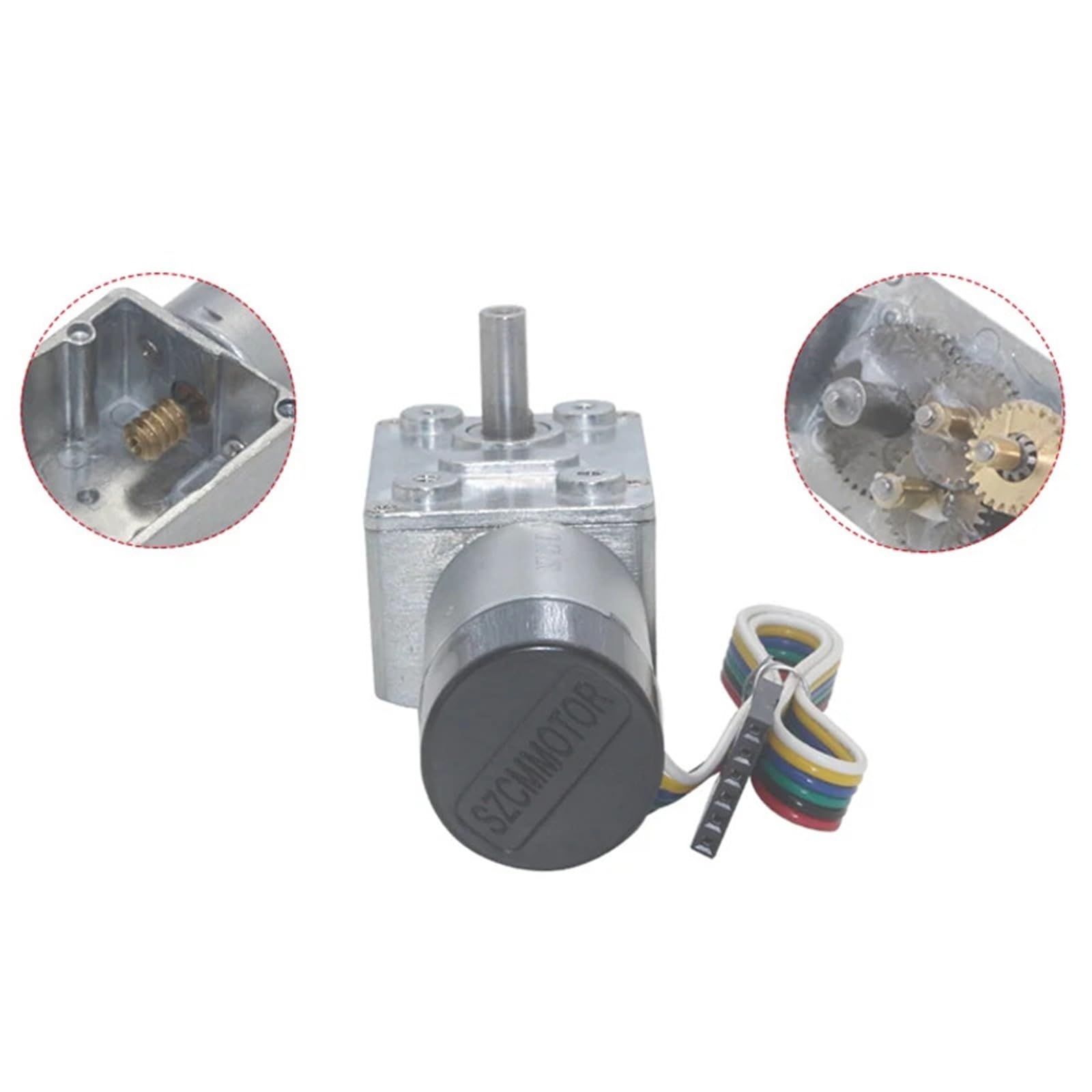 Turbo-Schneckengetriebemotor, Encoder, Drehzahlmesser, DC 24 V, Drehmoment, niedrige Geschwindigkeit, selbstsichernd, JGY-370GB, 1 Stück(Motor and bracket,10RPM)