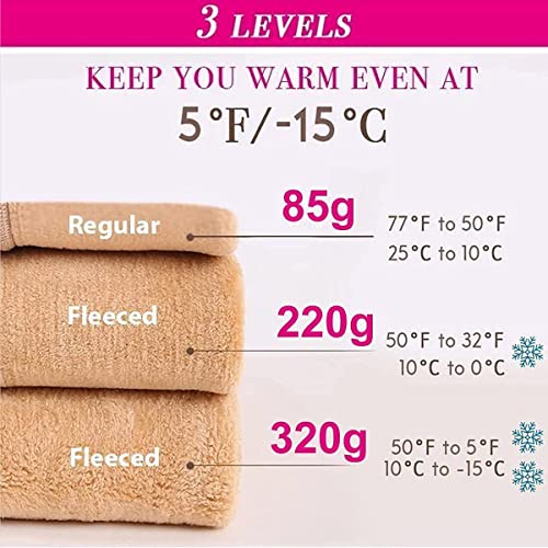 Meia-calça Flawless Legs falsa, translúcida, quente, de lã, forrada com lã, meia-calça feminina pret