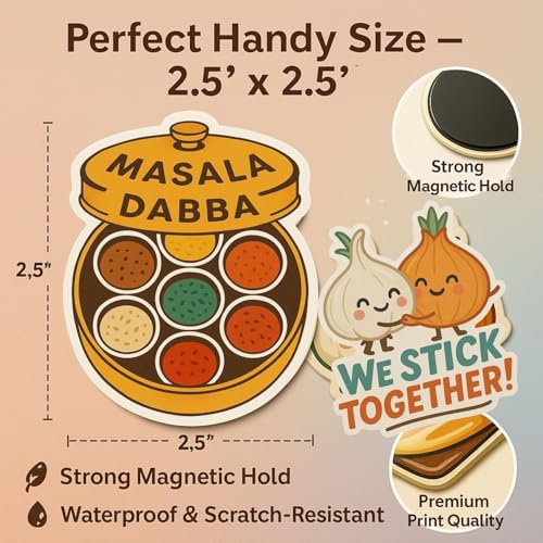 Image of Kitchen Items Fridge Magnet Set - 10-Piece Colorful Magnetic Decor for Refrigerator, Whiteboard & Locker - Strong Hold & Durable Finish