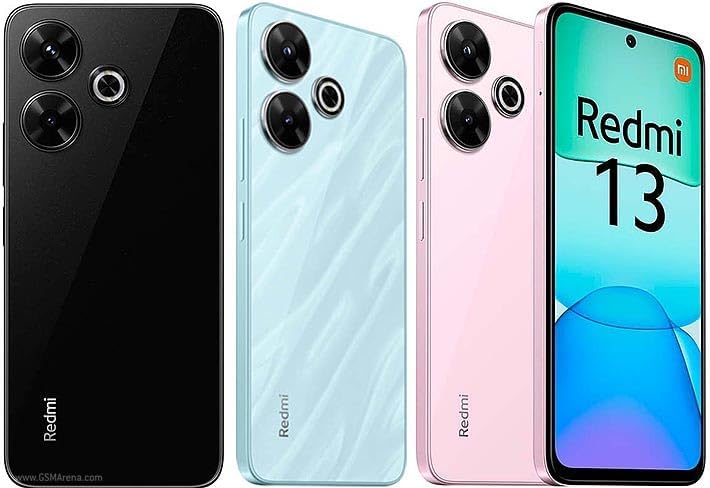Redmi 13 4G LTE (256GB + 8GB) Factory Unlocked Global Version GSM 6.79" 108MP Dual Camera (for Tello Mint & Global) (Midnight Black)
