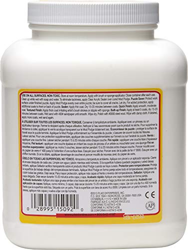 Image of Mod Podge Matte Sealer, Glue & Finish: All-in-One Craft Solution- Quick Dry, Easy Clean, for Wood, Paper, Fabric & More. Non-Toxic - Craft with Confidence, Made in USA, 64 oz., Pack of 1