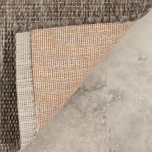 Nuloom Alaina Tapete 4 x 6 pies Interior/Exterior Gris Claro miniatura 5