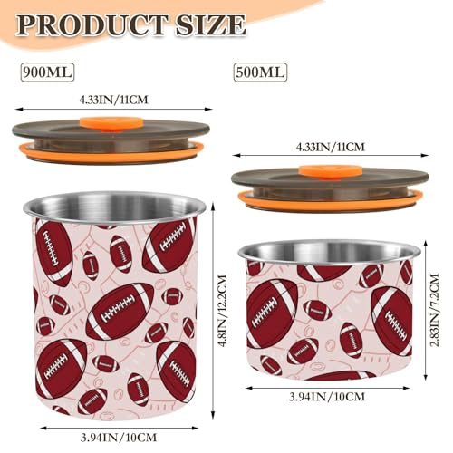 Contenedor hermético para café acero inoxidable 900 ml miniatura 2