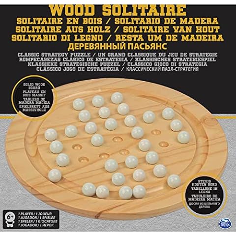 High-Quality Wood Solitaire Strategy Game Cover