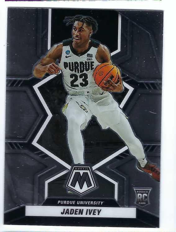 JADEN IVEY 2022-23 Panini Chronicles Draft Picks Mosaic #4 Rookie Card RC Purdue Boilermakers Detroit Pistons Basketball