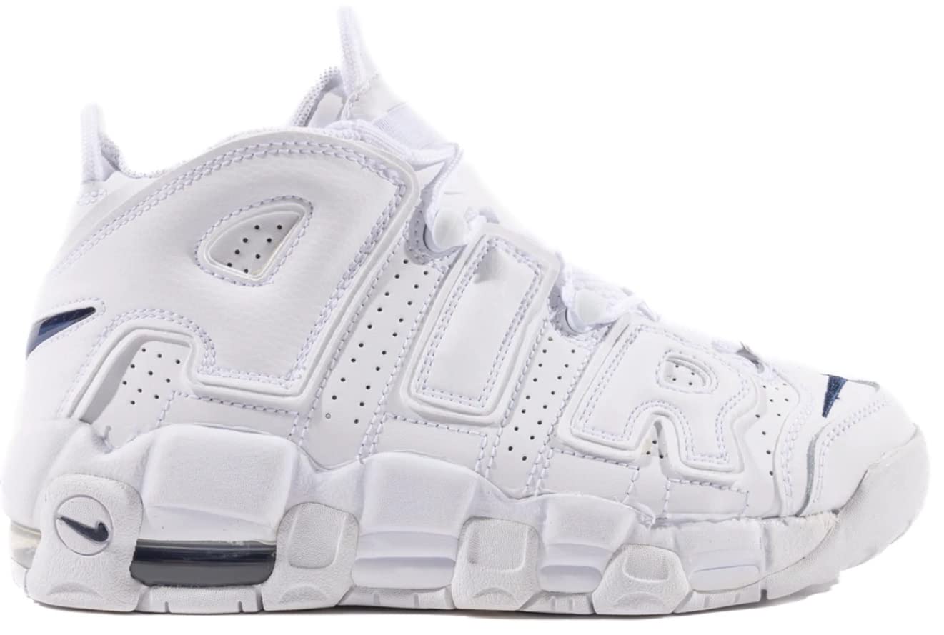 Nike Big Kid's Air More Uptempo White/Midnight Navy-White (DH9719 100)