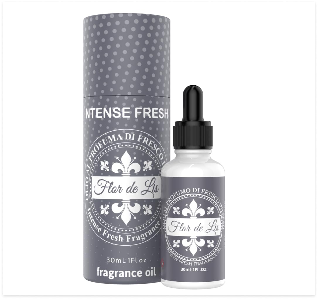 Flor de Lis - Perfume exclusivo para secadora, aceite con fragancia de Fresco intenso, aroma de esencias para ambientadores de varillas