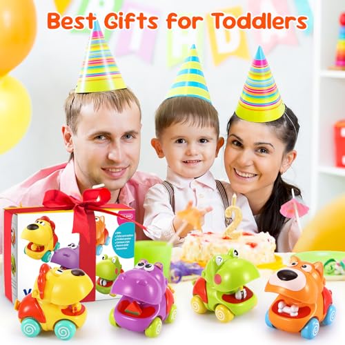 Image of Palmatte Baby Toys 1 Year Old Boy: Infant Cars for Toddlers 1-3 Push and Go Car Baby Toys 18 Months Toddler Toy Age 1 2 3 Year Old Boys Toy Boy Gifts 1st First Birthday Gifts for 1-3 Boys Girls