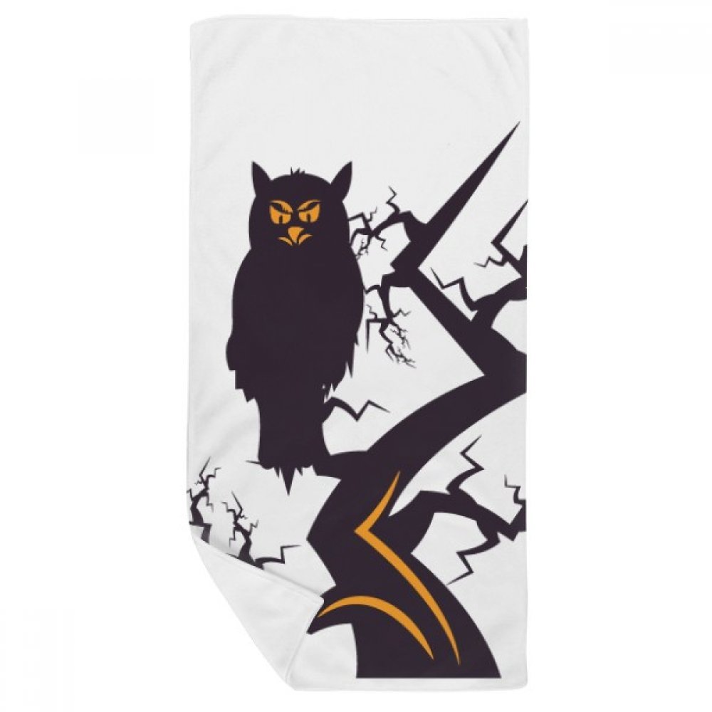 Gant de toilette doux contre la peau rêche serviette Halloween multicolore absorbante 35x70