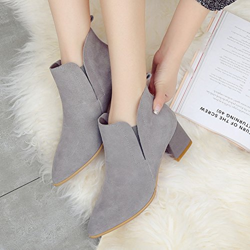 Bottes pointues en vache suède pour vos sorties d'automne - 3