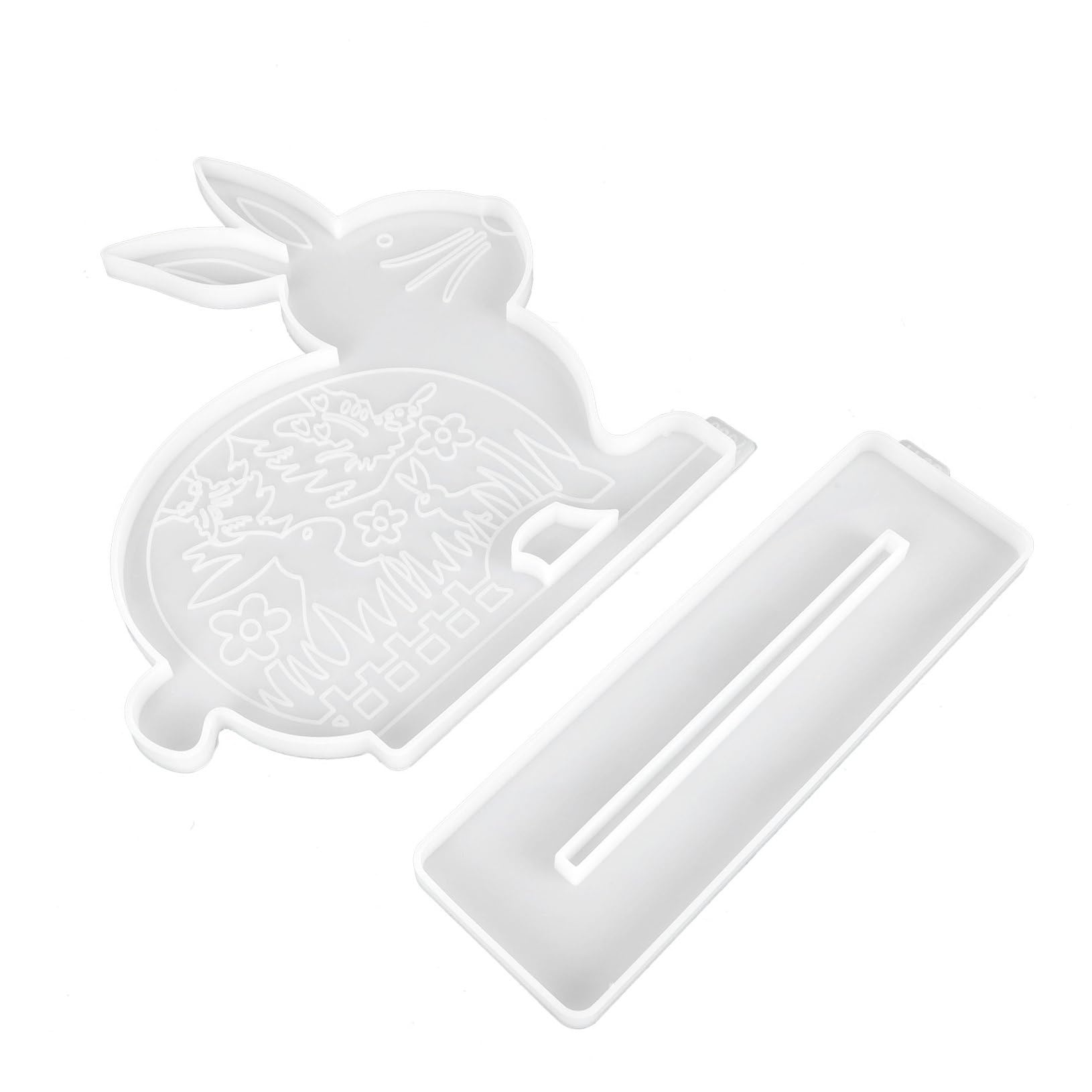 Cabilock Stampo in Silicone per Decorazioni Pasquali Fai da Te, Facile da Staccare e Antiaderente, per Ornamenti da Tavolo e Festa di Pasqua