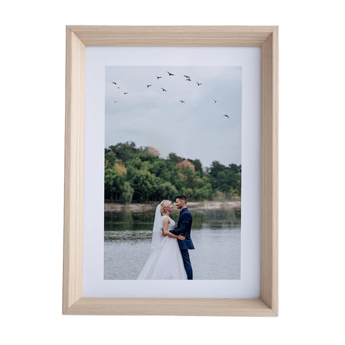 Picture Frames 8X10 Photo Frame with Mount for Image Size 10 x 8 inches to Hang Portrait or Landscape (XK02801,10")