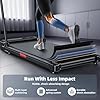 Walking Pad Treadmill for Home - Folding Treadmills with Handle Bar Portable Compact Fold up Indoor Foldable Handles Electric Walk Pads Small Spaces Mini Running Quiet Under Bed Office