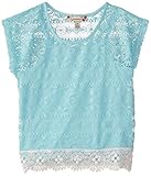 Speechless Big Girls' Lace and Crochet Boxy Top