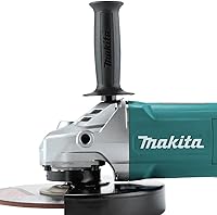 Vista 2 de Makita Amoladora angular GA9080 de 9", con mango giratorio e interruptor de bloqueo