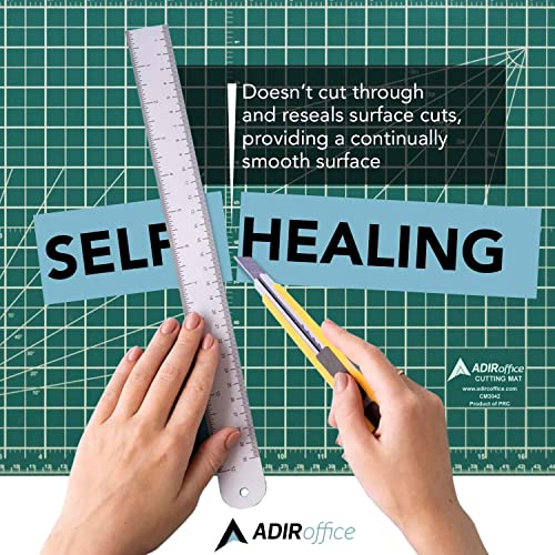 Adir Professional Self Reversible Healing Cutting Mat, 36 by 48-Inch, Green/Black - Thumbnail 2