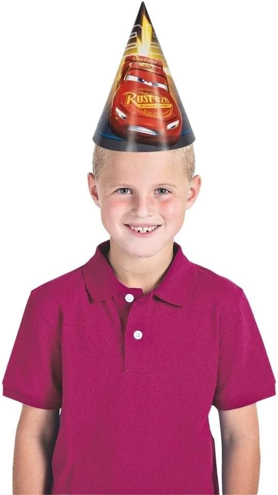 Disney Cars 3 Movie Party Hats (Pack of 8) - Vibrant, Colorful & Sturdy - Perfect for Themed Birthday Parties & Celebrations image 4