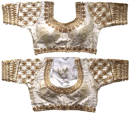 D'VINS Damenbluse, schwere Stickerei, indisches Design Cover